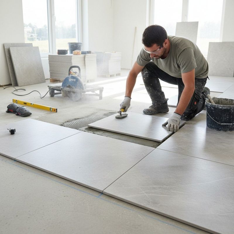 Mosaic Tile Floor Installation in Alexandria, VA