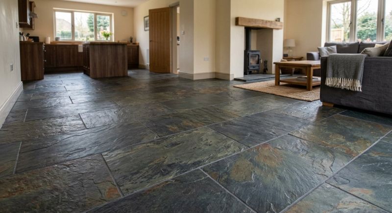 Slate Floor Installation in Overland Park, KS