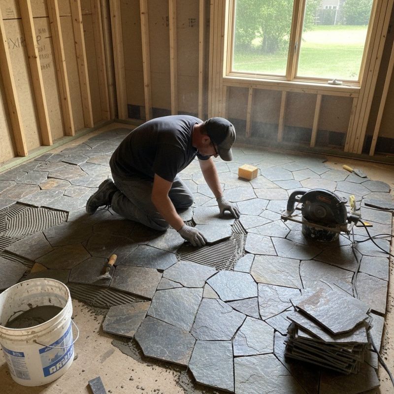 Stone Floor Installation in Kansas City, KS