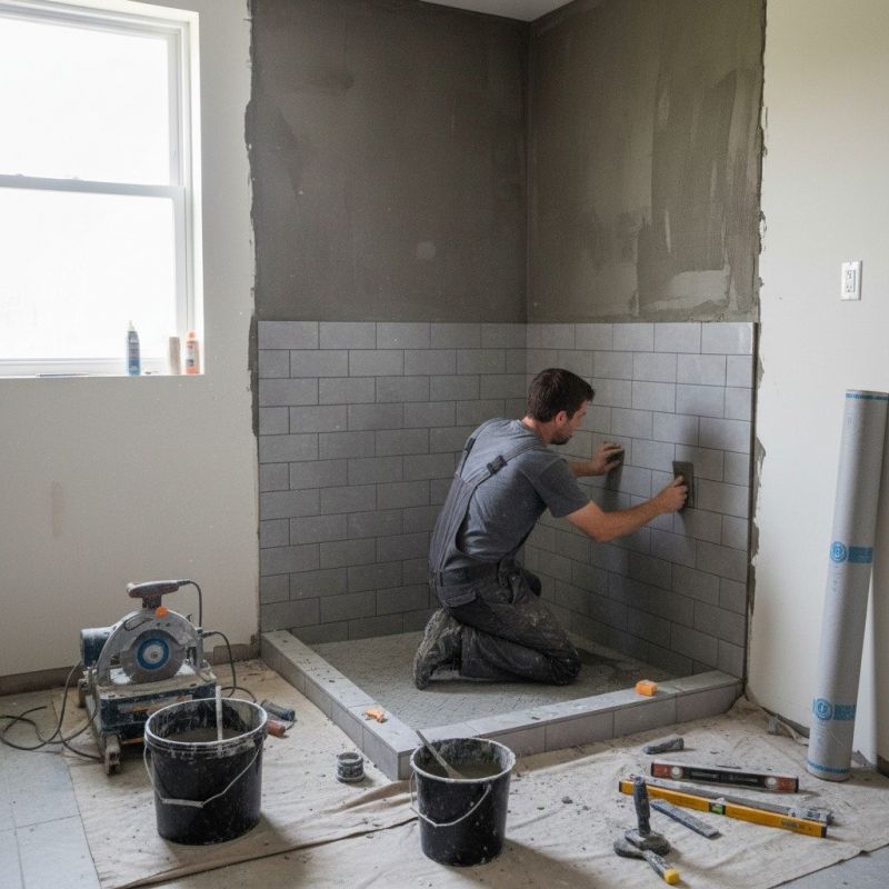Tile Shower Pan Installation in Denver County, CO
