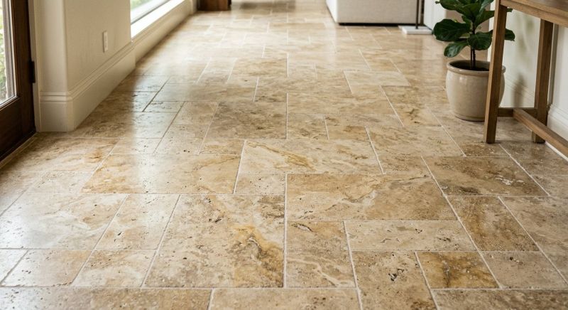 Travertine Floor Installation in Frederick, MD